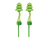 Corded Reusable Twisters® Trio Earplugs SNR 33 dB