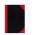 Bantex A4 China Kladde, blanko, 96 Blatt, schwarz/rot