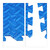 8x Bodenmatte in Blau - (B)60 x (T)60 cm 10029532_0