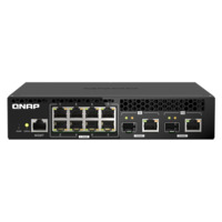 QNAP Switch 8x2500Mbps + 2x10000Mbs SFP+/RJ45 Combo, Menedzselhető, Rackes - QSW-M2108R-2C