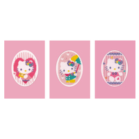Counted Cross Stitch Kit: Greetings Cards: Hello Kitty Pastels: Set of 3