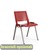 Sedia visitatore a 4 gambe Unisit Kentra KEV base nera schienale traspirante PPL rosso - KEV/RO