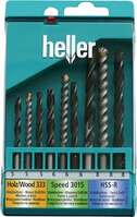 Heller Tools GmbH Zestaw wierteł uniwersalnych 9 częśc. wiertło do metalu, drewna i kamienia HELLE