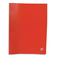PERGAMY Protège-documents en polypropylène 40 vues Rouge, couverture 3/10e, pochettes 6/100e