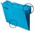Rexel Classic Foolscap Suspension File Card 15mm V Base Blue (Pack 10) 2115594