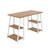 Jemini Soho Desk 4 Angled Shelves 1200x600x770mm Oak/White KF90790