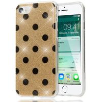 NALIA Glitter Cover compatible with iPhone SE 2020 / 8 / 7 Case, Protective Sparkly Polka Dot Silicone Rugged Bling Phonecase, Slim Shiny Shockproof Mobile Phone Back Protector ...