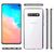 NALIA Tempered Glass Case compatible with Samsung Galaxy S10, Protective Crystal Clear 9H Hard Cover with Silicone Bumper, Shockproof & Scratch-Resistent Mobile Phone Back Prote...