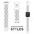 NALIA Airflow Silicone Cinturino Smart Watch compatible con Apple Watch Bracciale Ultra/SE Series 8/7/6/5/4/3/2/1, 42mm 44mm 45mm 49mm, per iWatch Orologio Donna e Uomo Bianco nero