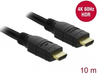 Aktives HDMI Kabel 4K 60 Hz, schwarz, 10 m, Delock® [85284]