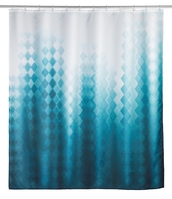 WENKO Duschvorhang Tullin, Textil (Polyester), 180 x 200 cm, waschbar