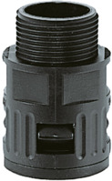 Gerade Schlauchverschraubung, M25, Kunststoff, IP66, schwarz, (L) 44.5 mm