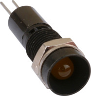 LED-Signalleuchte, 28 V (DC), rot, 10 mcd, Einbau-Ø 8 mm, RM 2.54 mm, LED Anzahl