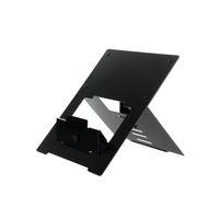 R-Go Riser Flexible Soporte de ordenador portátil, ajustable, negro