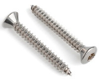 4.2 X 13 TX20 RAISED COUNTERSUNK SELF TAPPING SCREW DIN 7983C A2 STAINLESS STEEL