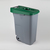Mülltonne 85 Liter mit Einwurfdeckel 420 x 570 x 760 mm Kunststoff grün