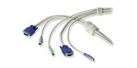 KVM conversion cable 10M, SUN&amp;VGA to PS/2&amp;VGA,