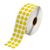 Thermal Transfer Printable Labels Yellow dia. 9.53 mm Nyomtató címkék