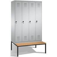 EVOLO cloakroom locker, with bench