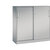 Armario de puertas correderas ASISTO, altura 1292 mm, anchura 1200 mm, aluminio blanco / aluminio blanco.