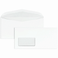Kuvertierhüllen DIN C6/5 100g/qm gummiert Fenster VE=500 Stück weiß