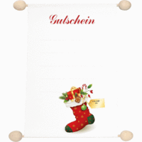 Idee & Stil -Nikolaus- und Weihnachtsgutschein- A6