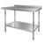 Vogue Stainless Steel Table with Upstand & Galvanised Under Shelf 900x1200x700mm