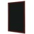 BI-OFFICE Ardoise murale Noire, cadre coloris merisier, livr�e avec 2 craies et fixation L30 x H40 cm