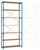 Breitfach-Steckregal Grundregal mit 7 Holzverbundböden, HxBxT = 3000 x 1280 x 600 mm | RPK1628.5012