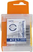 Trapezklinge Standard 61 x18,7x0,65mm Spender a 50 Stück LUTZ BLADES