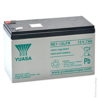 Batterie(s) Batterie plomb AGM YUASA RE7-12LFR 12V 7Ah F4.8