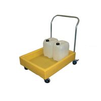 Lightweight plastic platform drum trolley