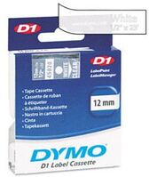 DYMO "D1" Feliratozógép szalag 12 mm x 7 m fehér-víztiszta (45020)