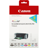 Canon CLI-42 BK/GY/LGY/C/M/Y/PC/PM Acht-Farben-Multipack für PIXMA PRO-100