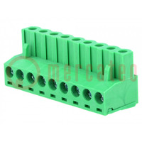 Pluggable terminal block; Contacts ph: 5.08mm; ways: 9; straight