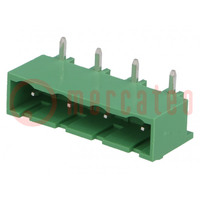 Pluggable terminal block; Contacts ph: 7.5mm; ways: 4; angled 90°