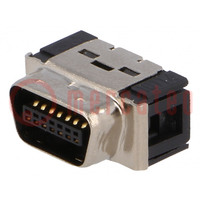 Connector: MDR; PIN: 14; shielded; for cable; Mat: polyester; plug