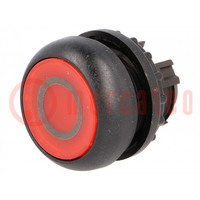 Switch: push-button; 22mm; Stabl.pos: 1; red; M22-FLED,M22-LED