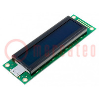 Display: LCD; alphanumerisch; FSTN Negative; 20x2; grün; LED