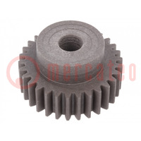Spur gear; whell width: 35mm; Ø: 64mm; Number of teeth: 30; ZCL