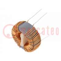 Inductor: wire; THT; 15mH; 5A; 54mΩ; 230VAC; 21x13mm; -20÷50%; 10kHz
