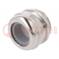Cable gland; M50; 1.5; IP68; brass; Body plating: nickel
