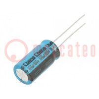 Condensator: elektrolytisch; THT; 100uF; 100VDC; Ø10x20mm; ±20%