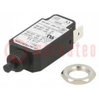 Circuit breaker; Urated: 240VAC; 48VDC; 5A; SPST; Poles: 1; screw