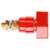 Laboratory clamp; red; 1kVDC; 63A; on panel,screw; brass