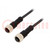 Cable: for sensors/automation; PIN: 8; M12-M12; 0.5m; plug; plug