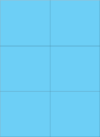 Etiketten - Blau, 9.9 x 10.5 cm, Papier, Selbstklebend, Für innen, +55 °C °c
