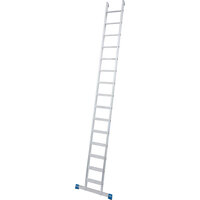 Stufen-AnlegeLeiter, (Alu), Arbeitshöhe 5,05 m,Leiternlänge 3,9 m, Stufenanzahl 15, Gewicht 7,4 kg