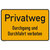 Hinweisschild zur Grundbesitzkennzeichnung - Privatweg - Durchgang und Durchfahrt verboten, Aludibond, 30,0 x 20,0 cm