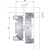 Skizze zu Italiana Ferramenta billenésgátló eszköz SH1 / SH7, nikkelezett acélból